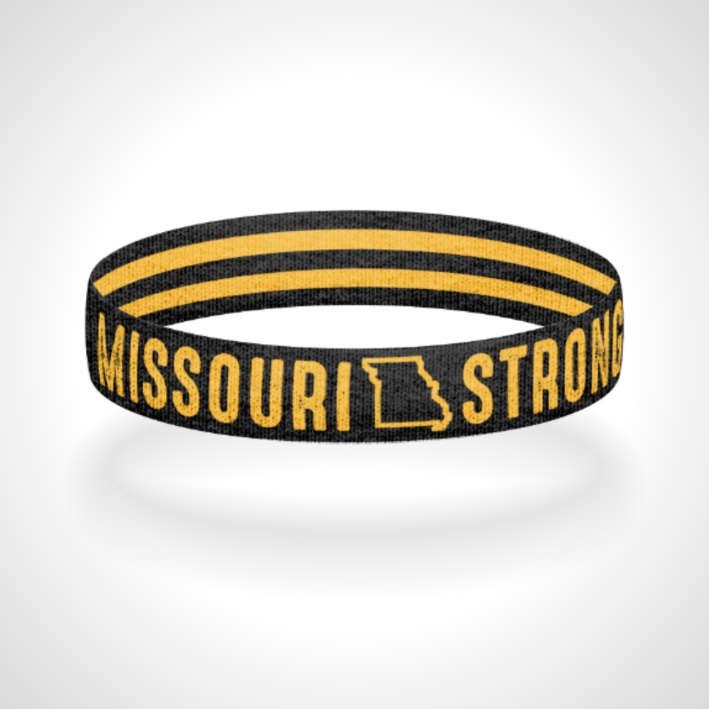 Reversible Missouri Strong Bracelet Wristband
